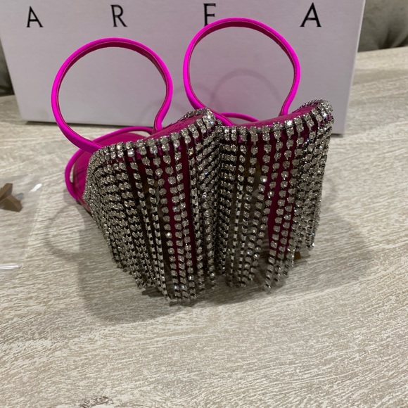 AREA satin embellished sandals - Picture 4 of 8